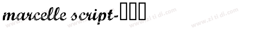 marcelle script字体转换